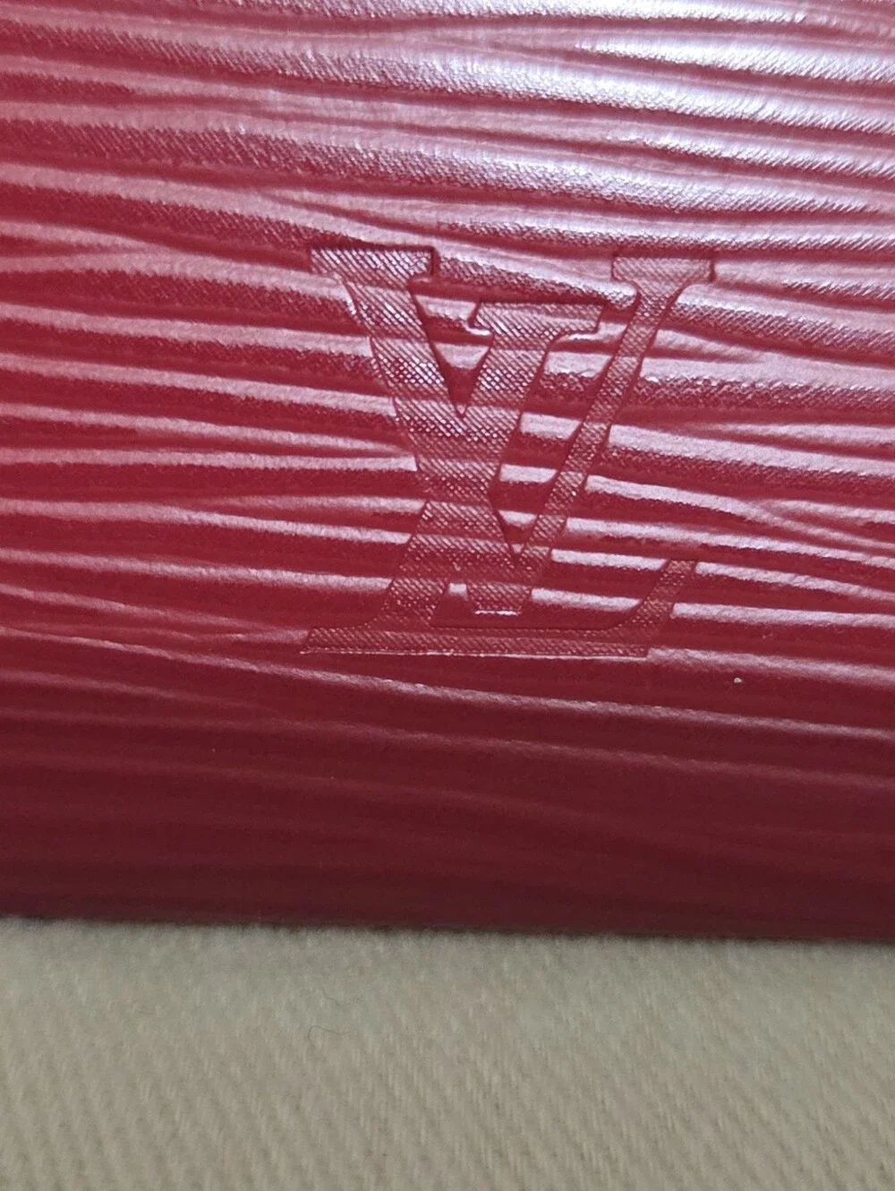 LV Red Epi Medium Kiragami Envelope